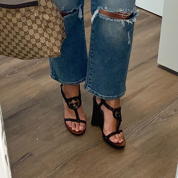 SOLD Authentic Gucci Wedges - Picture 11 of 13